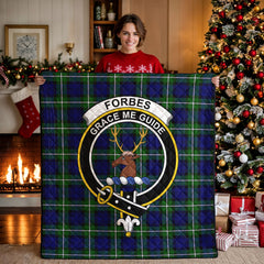 Forbes Modern Tartan Crest Quilt