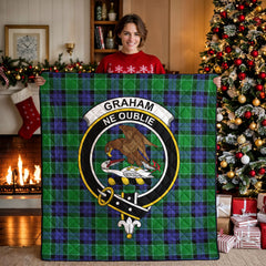 Graham of Menteith Modern Tartan Crest Quilt