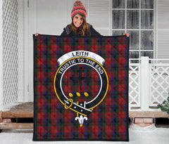 Leith Family Tartan Crest Quilt