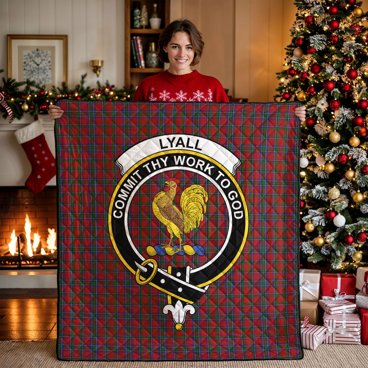 Lyle Tartan Crest Quilt