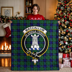 MacCallum Modern Tartan Crest Quilt