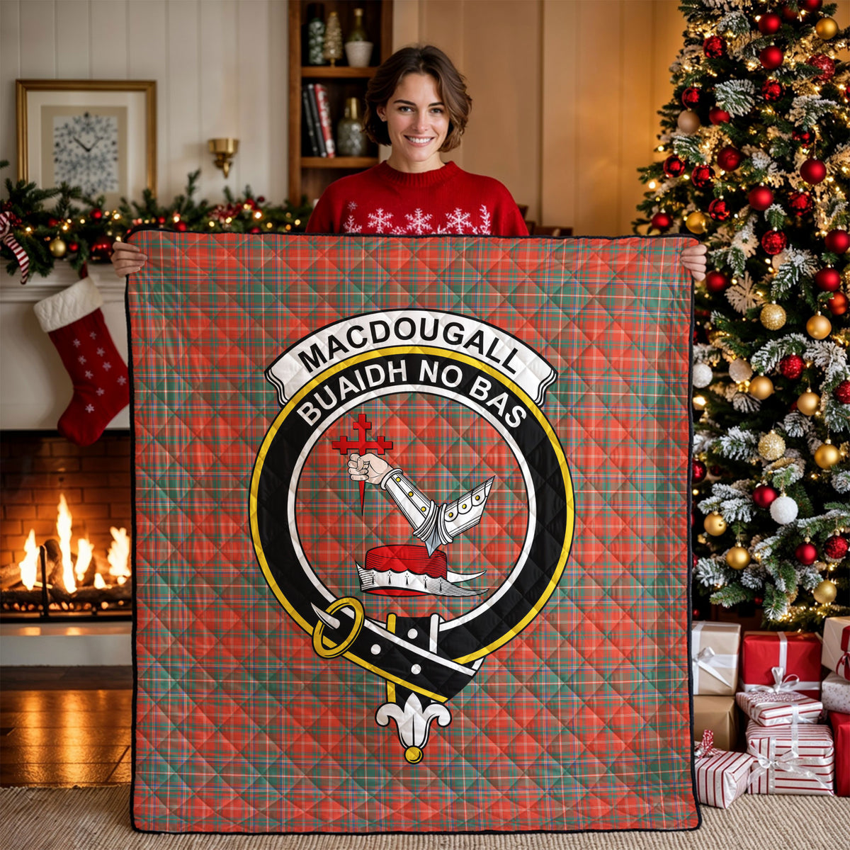 MacDougall Ancient Tartan Crest Quilt