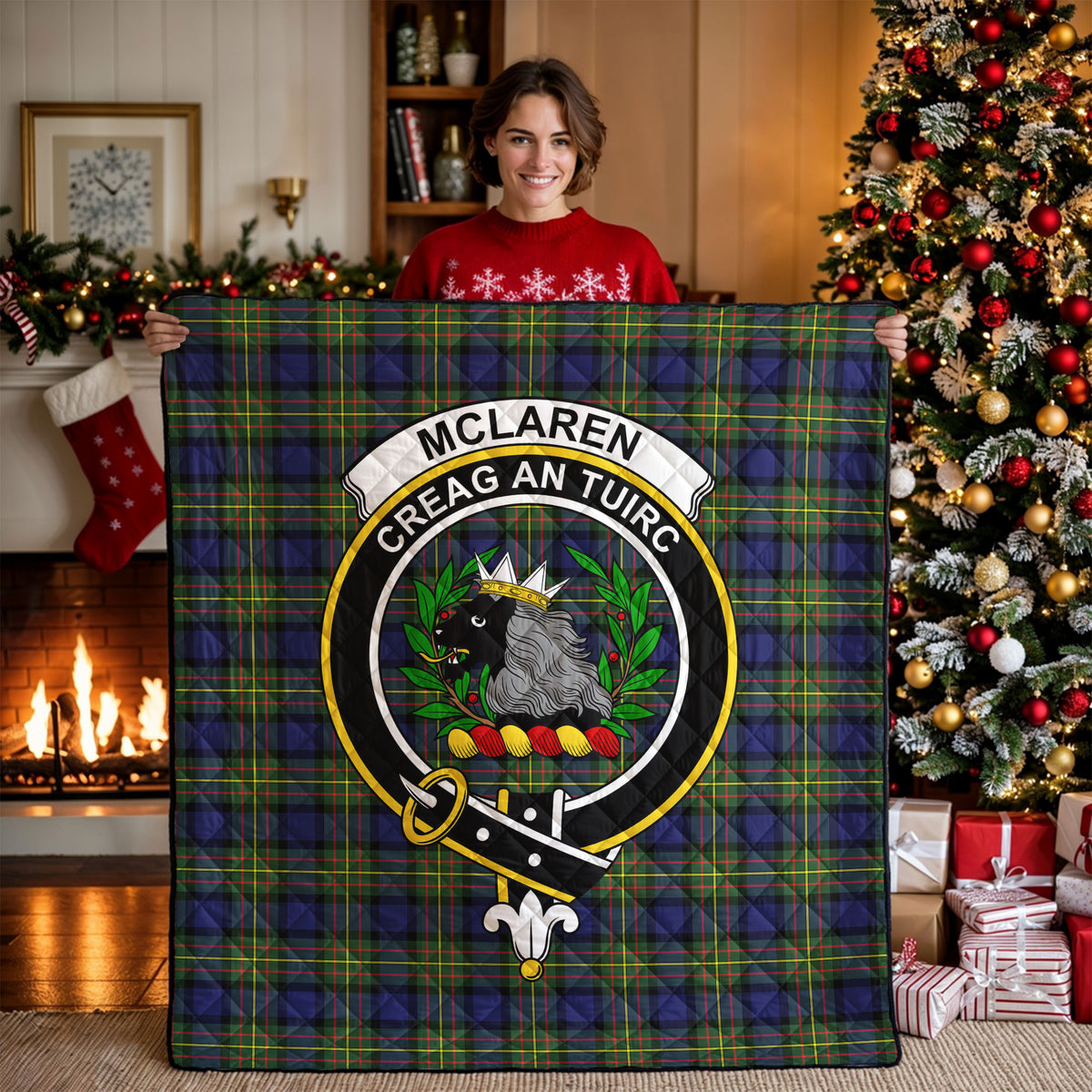 McLaren Modern Tartan Crest Quilt