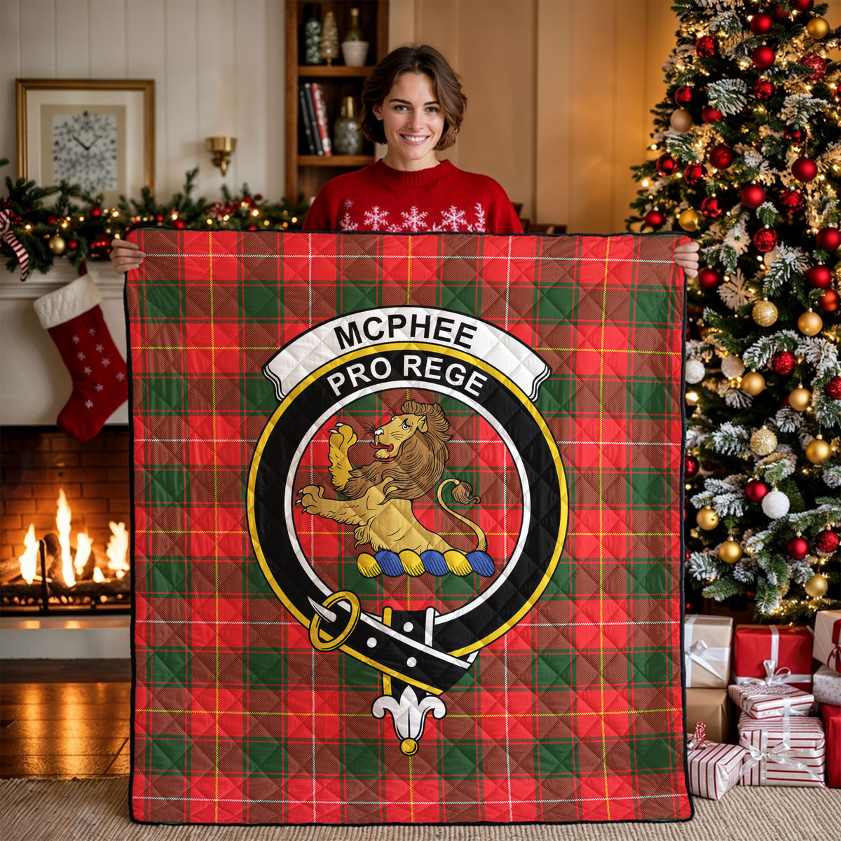 McPhee Tartan Crest Quilt