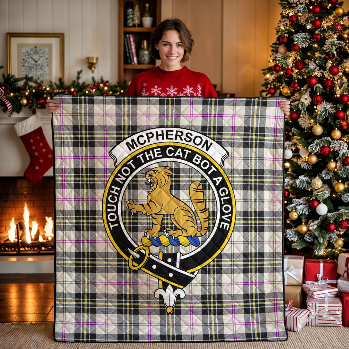 McPherson Dress Ancient Tartan Crest Quilt