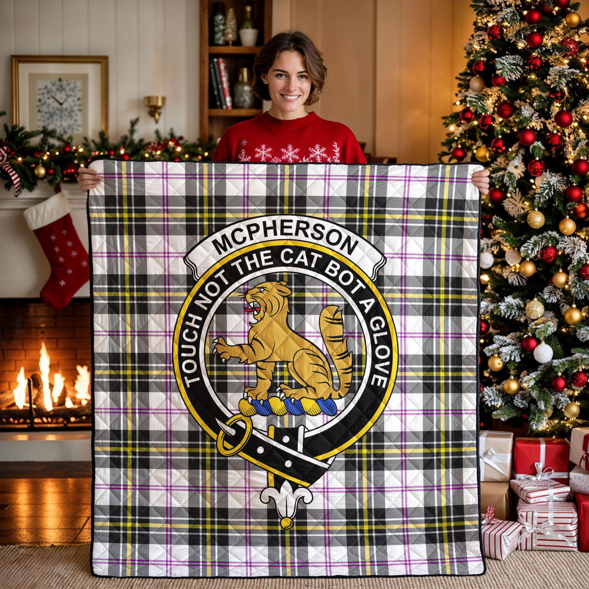 McPherson Dress Modern Tartan Crest Quilt