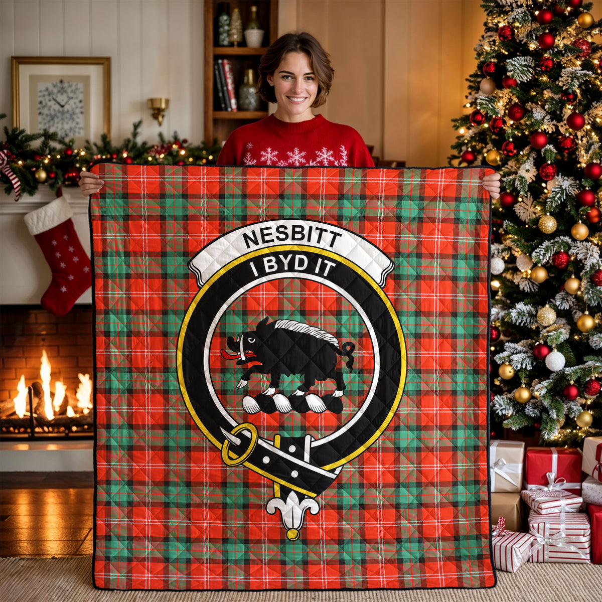 Nesbitt Ancient Tartan Crest Quilt