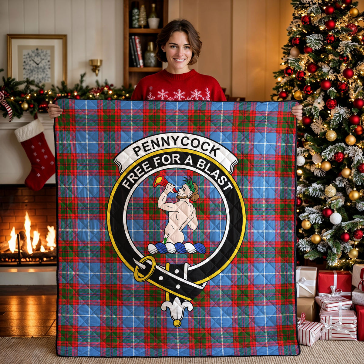 Pennycook Tartan Crest Quilt