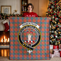 Robertson Ancient Tartan Crest Quilt