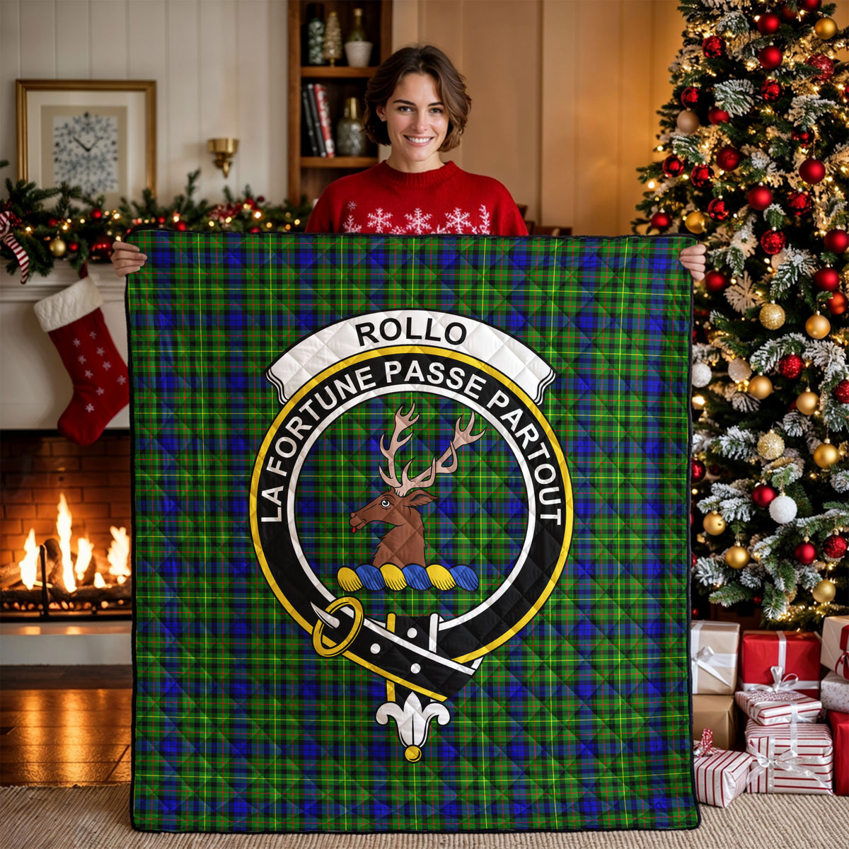 Rollo Modern Tartan Crest Quilt