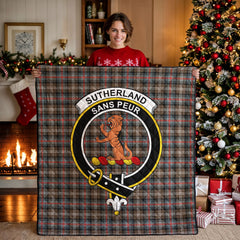Sutherland Weathered Tartan Crest Quilt