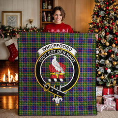 Whitefoord Tartan Crest Quilt