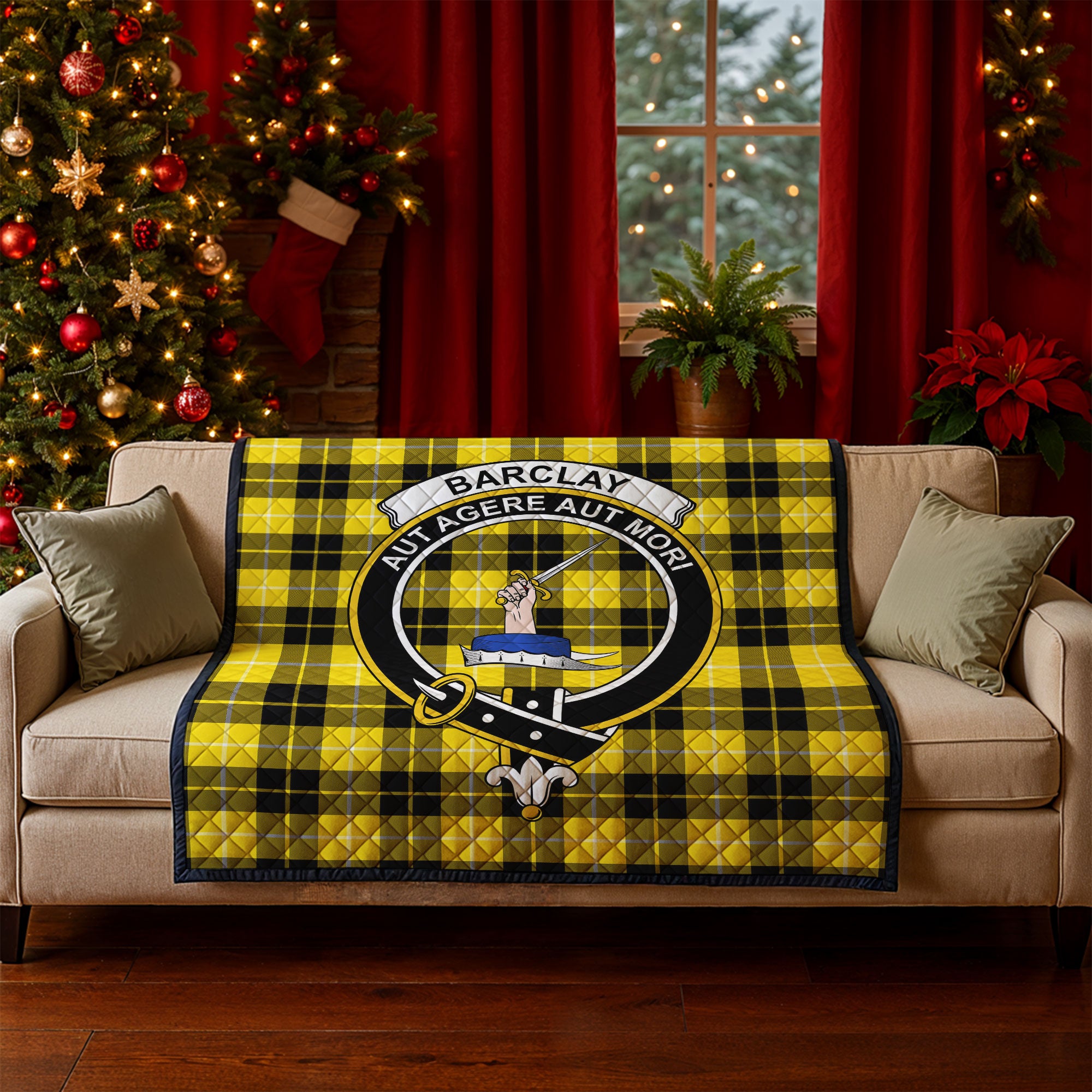 Barclay Dress Modern Tartan Crest Quilt