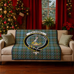 Caldwell Tartan Crest Quilt
