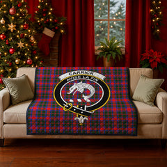 Carrick District Tartan Crest Quilt
