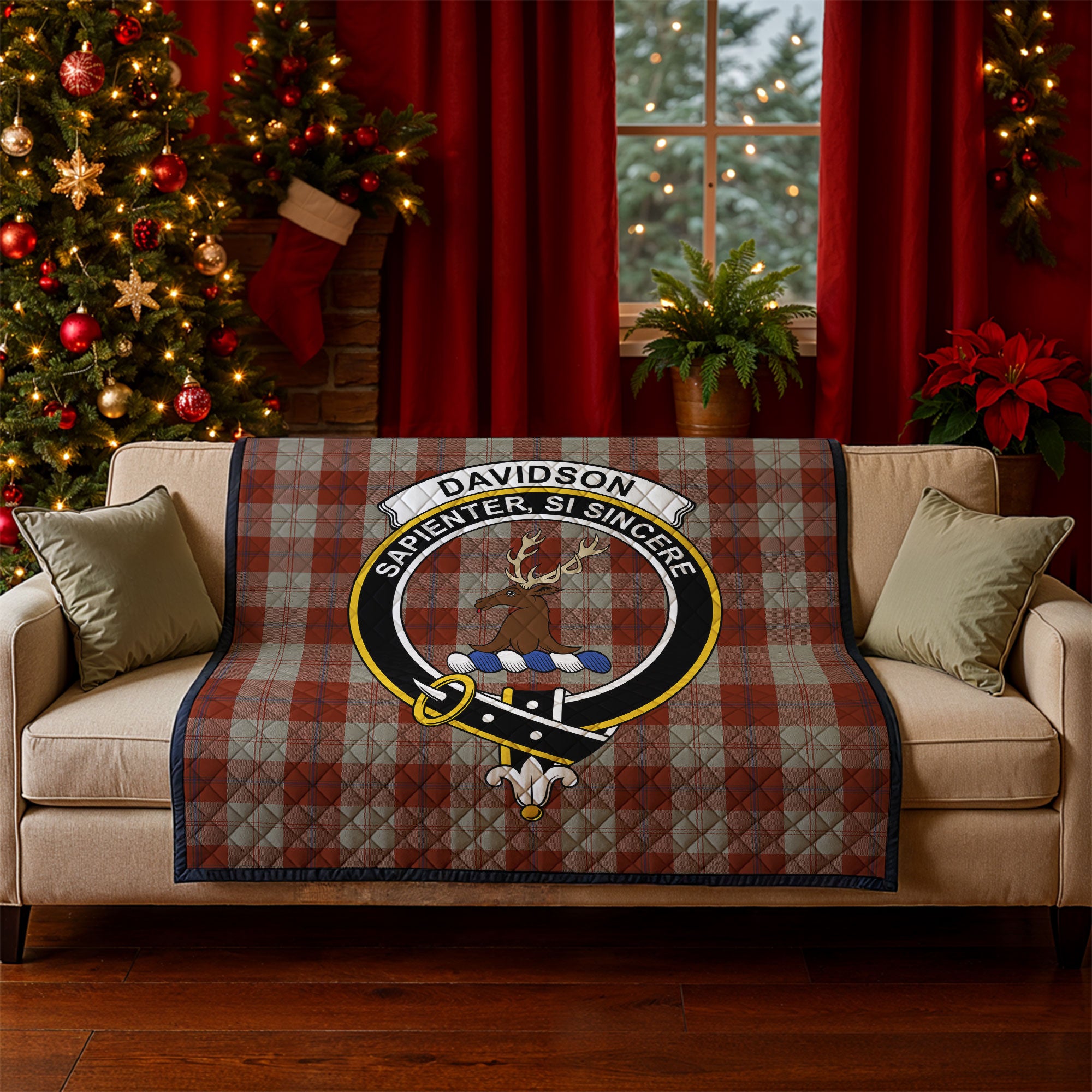 Davidson Dress Dancers Tartan Crest Quilt