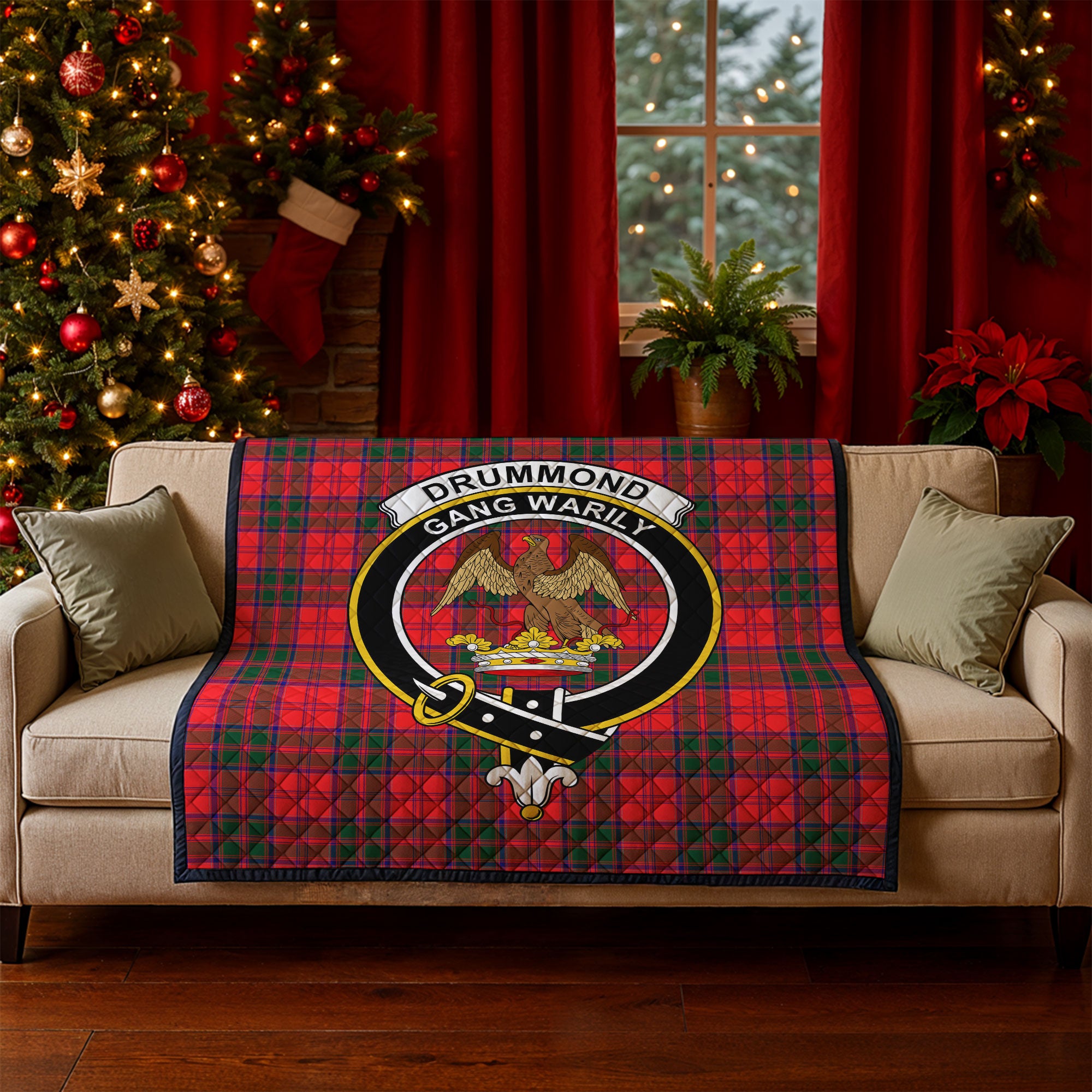 Drummond Modern Tartan Crest Quilt