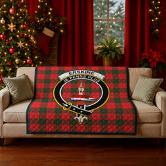 Erskine Modern Tartan Crest Quilt