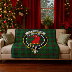 Halkerston Tartan Crest Quilt