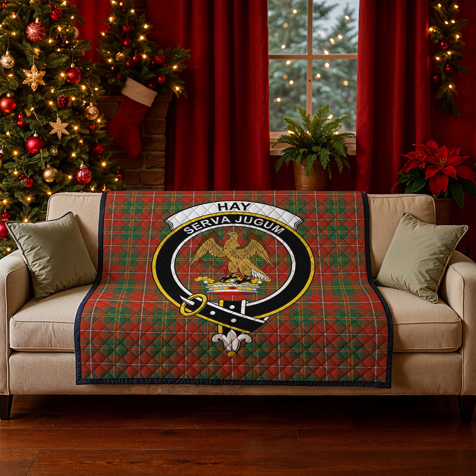 Hay Ancient Tartan Crest Quilt