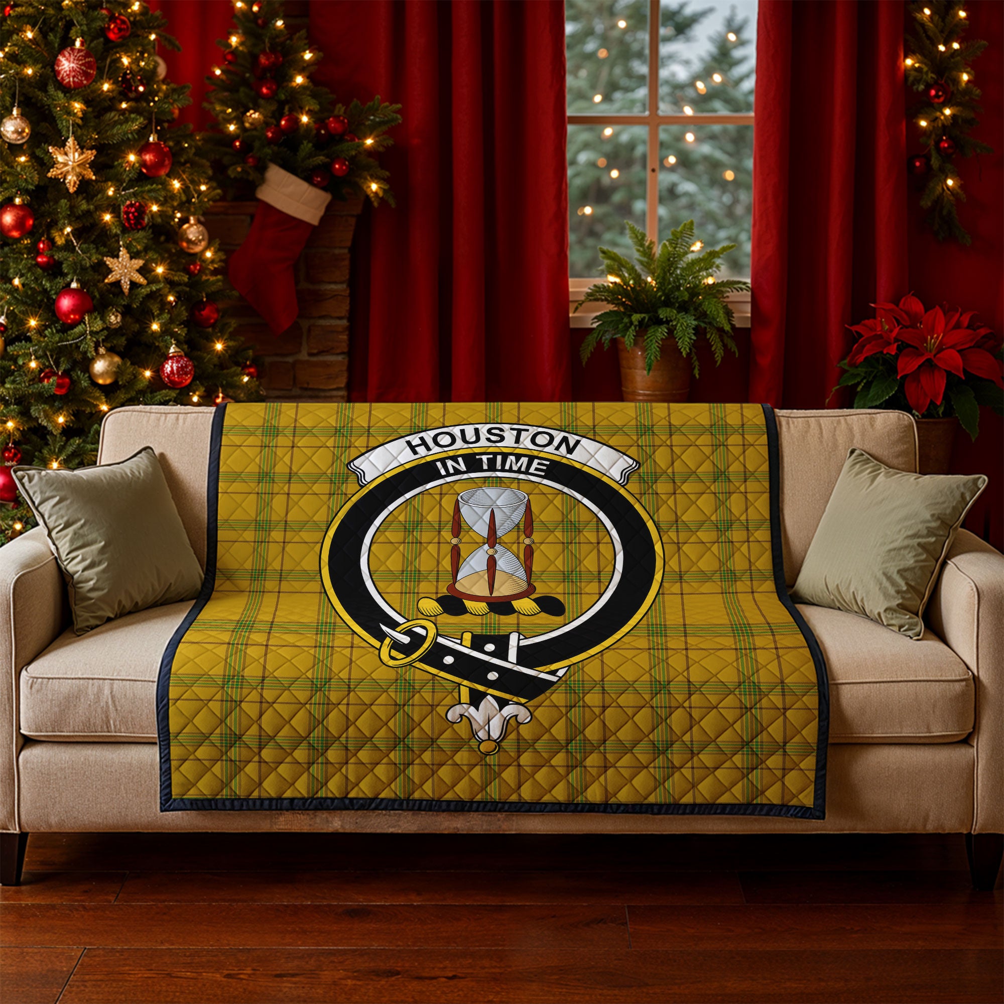 Houston Tartan Crest Quilt