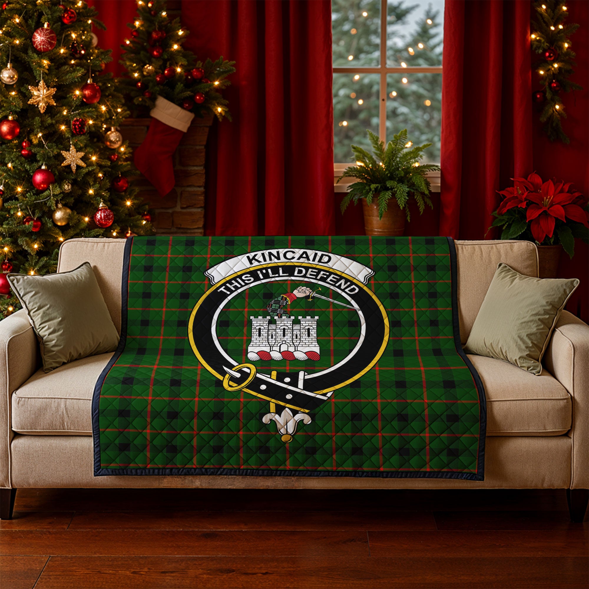 Kincaid Tartan Crest Quilt
