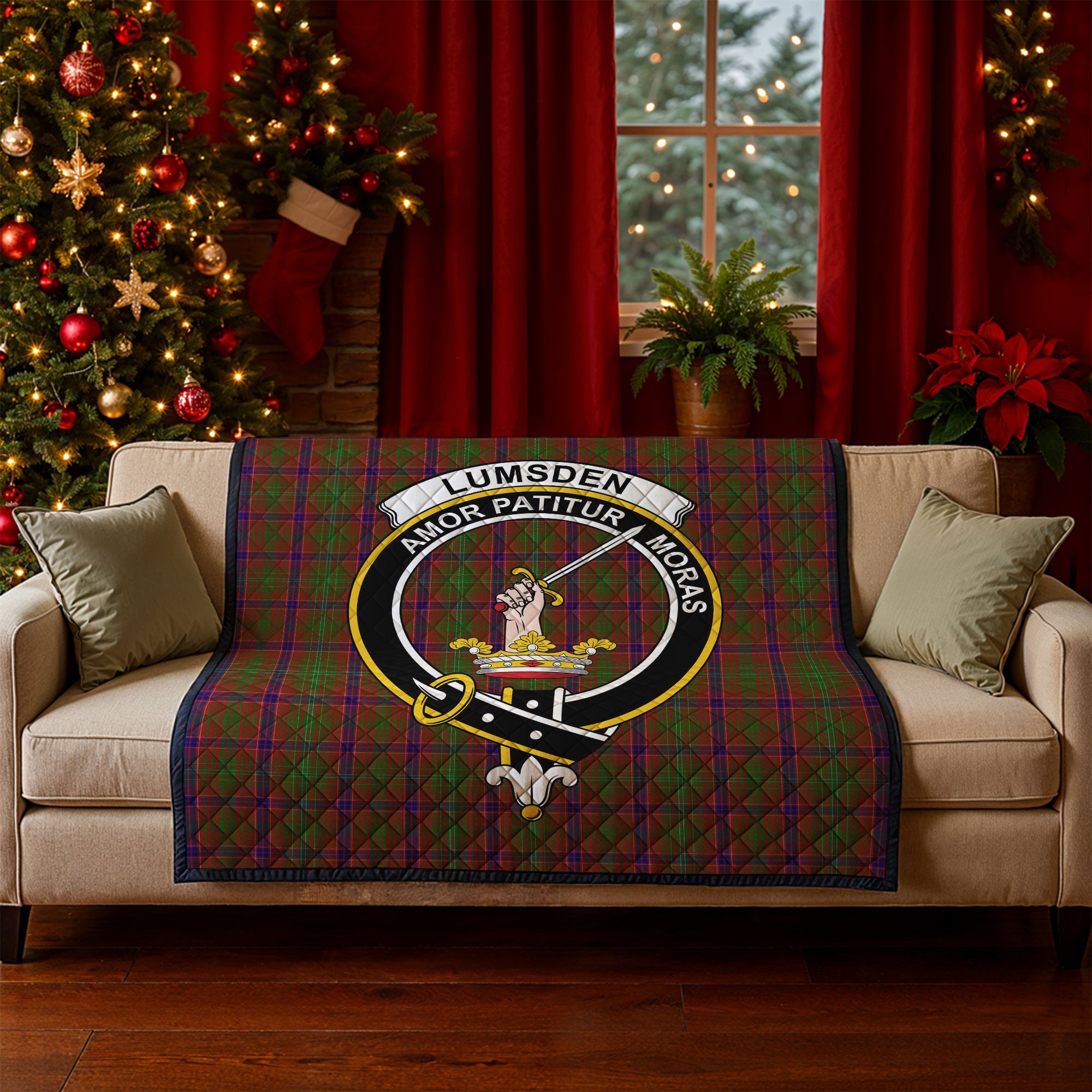 Lumsden Tartan Crest Quilt