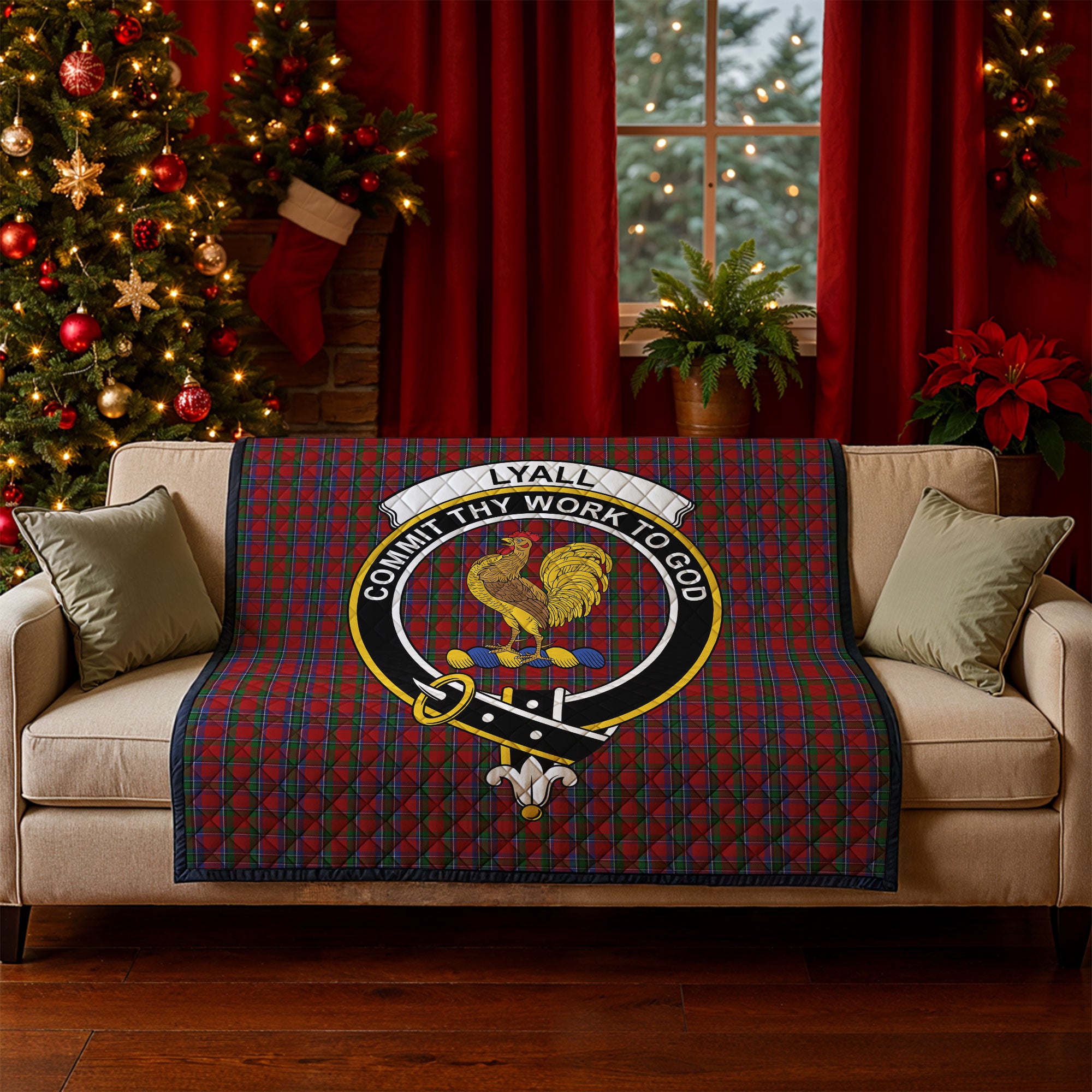 Lyle Tartan Crest Quilt