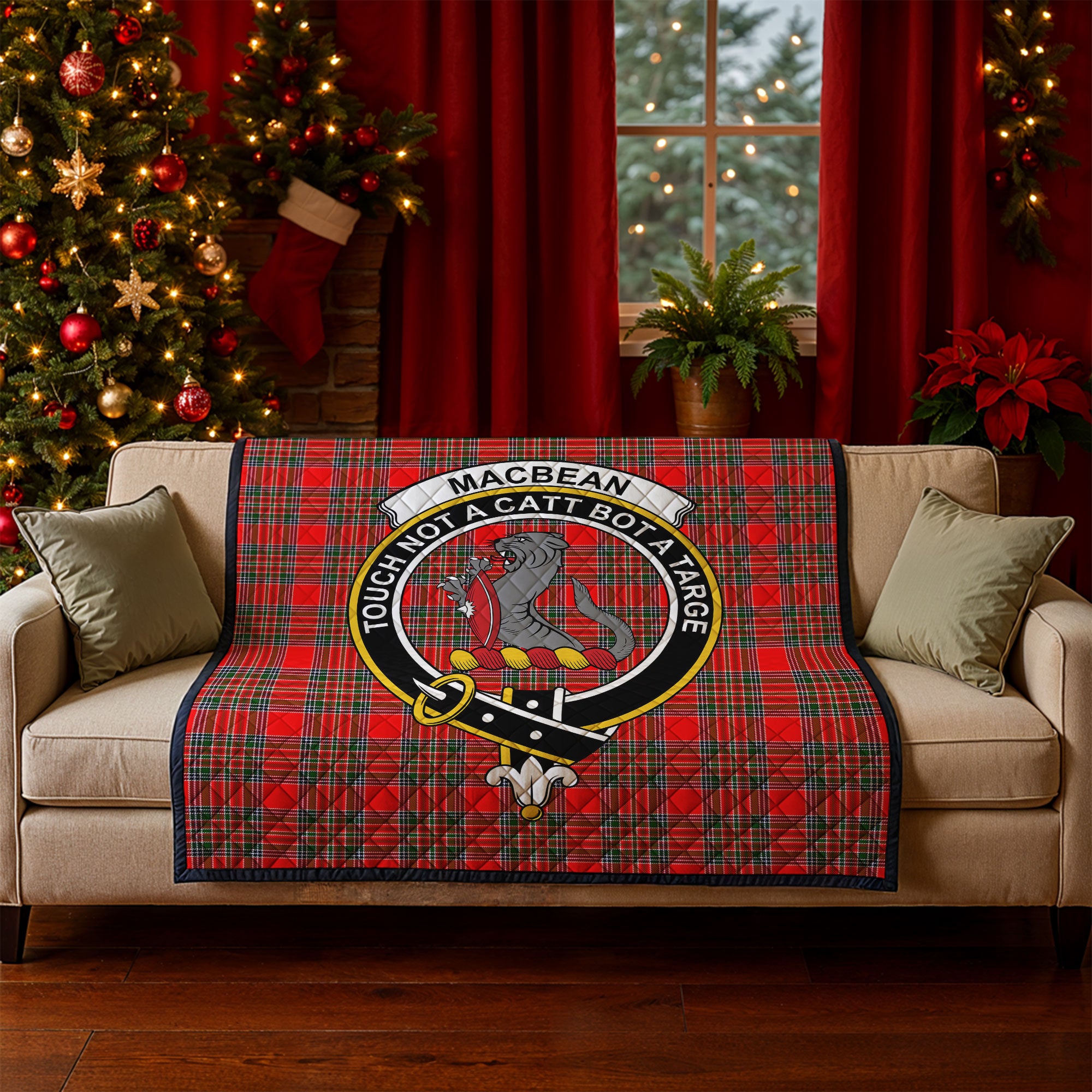 MacBean Tartan Crest Quilt