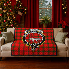 MacDonald of Sleat Tartan Crest Quilt