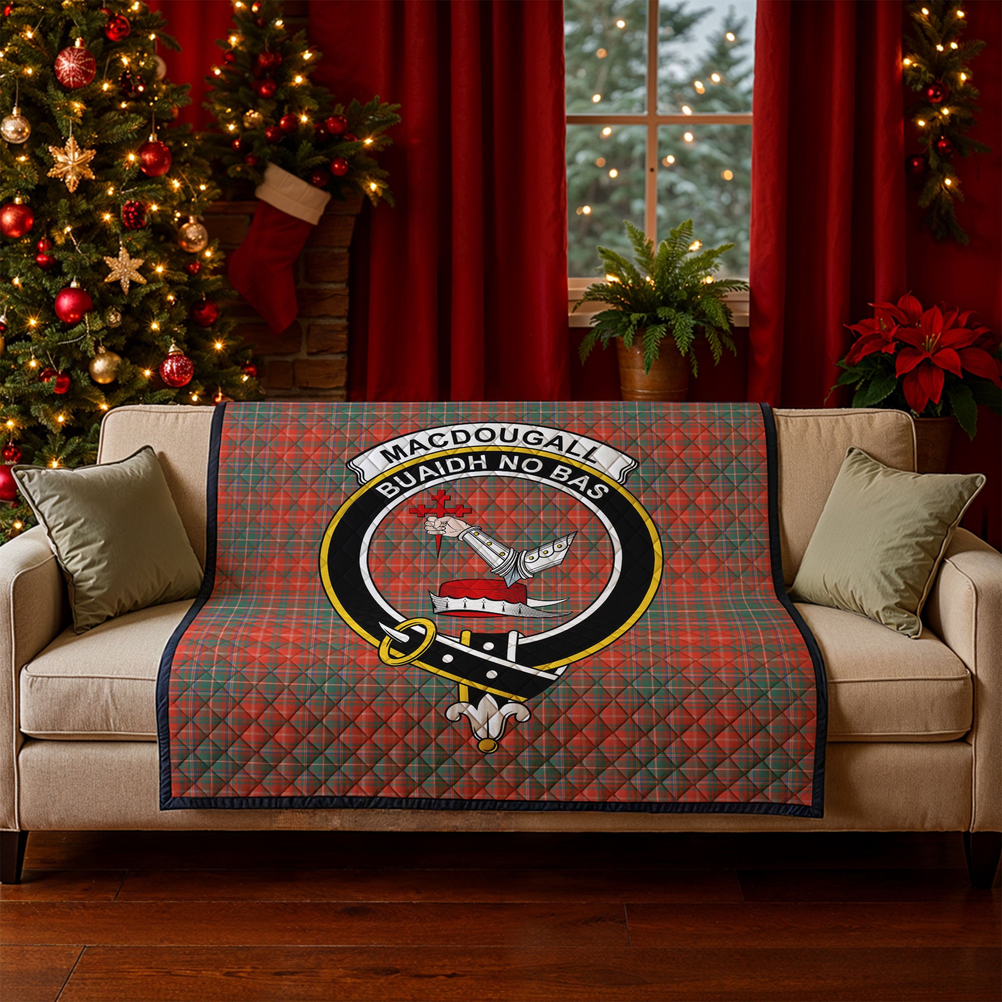 MacDougall Ancient Tartan Crest Quilt