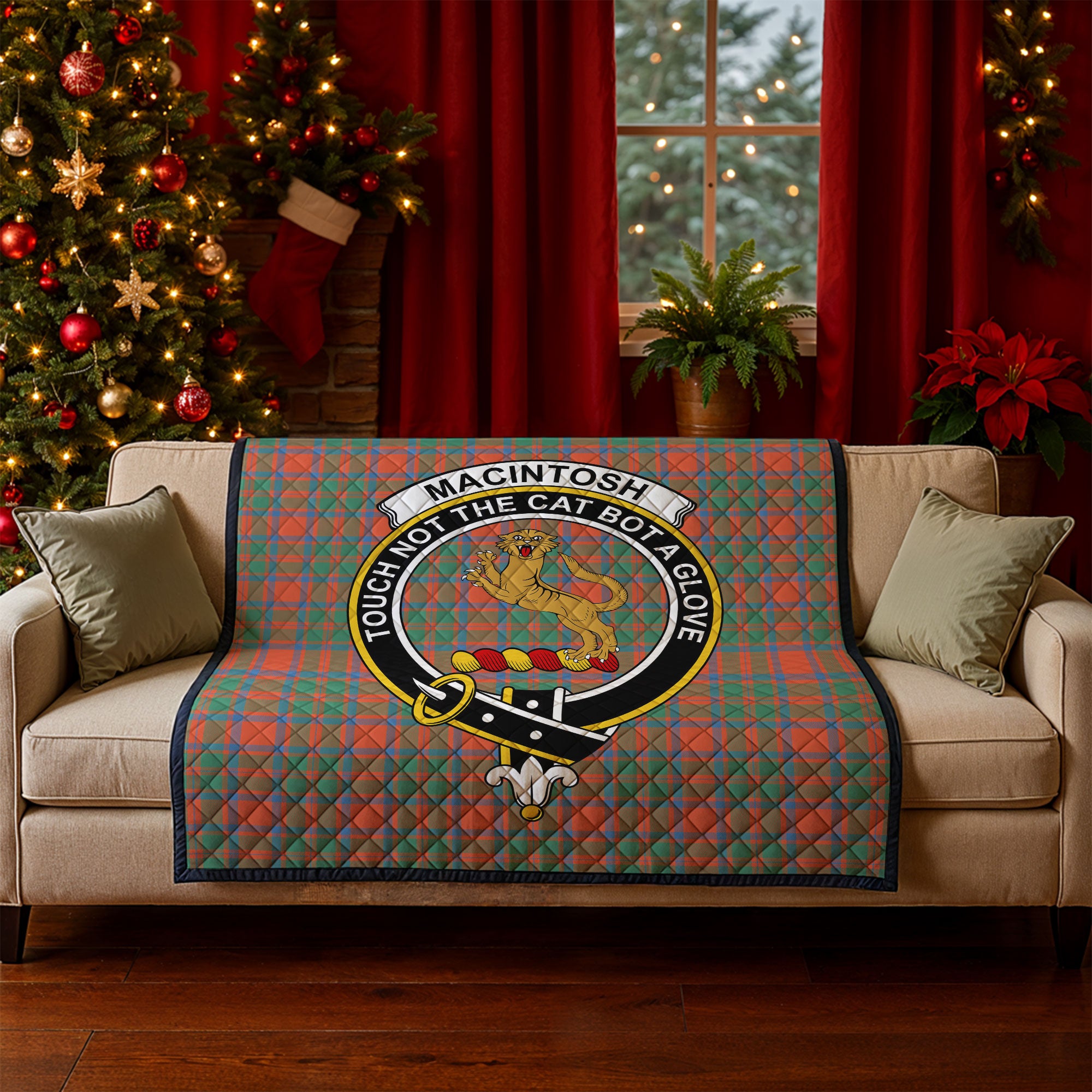 MacIntosh Ancient Tartan Crest Quilt