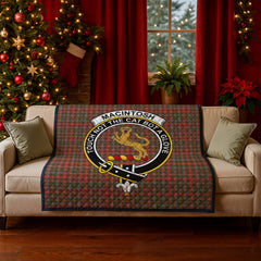 MacIntosh Hunting Weathered Tartan Crest Quilt