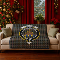 MacKenzie Weathered Tartan Crest Quilt
