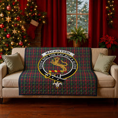 MacKintosh Hunting Modern Tartan Crest Quilt