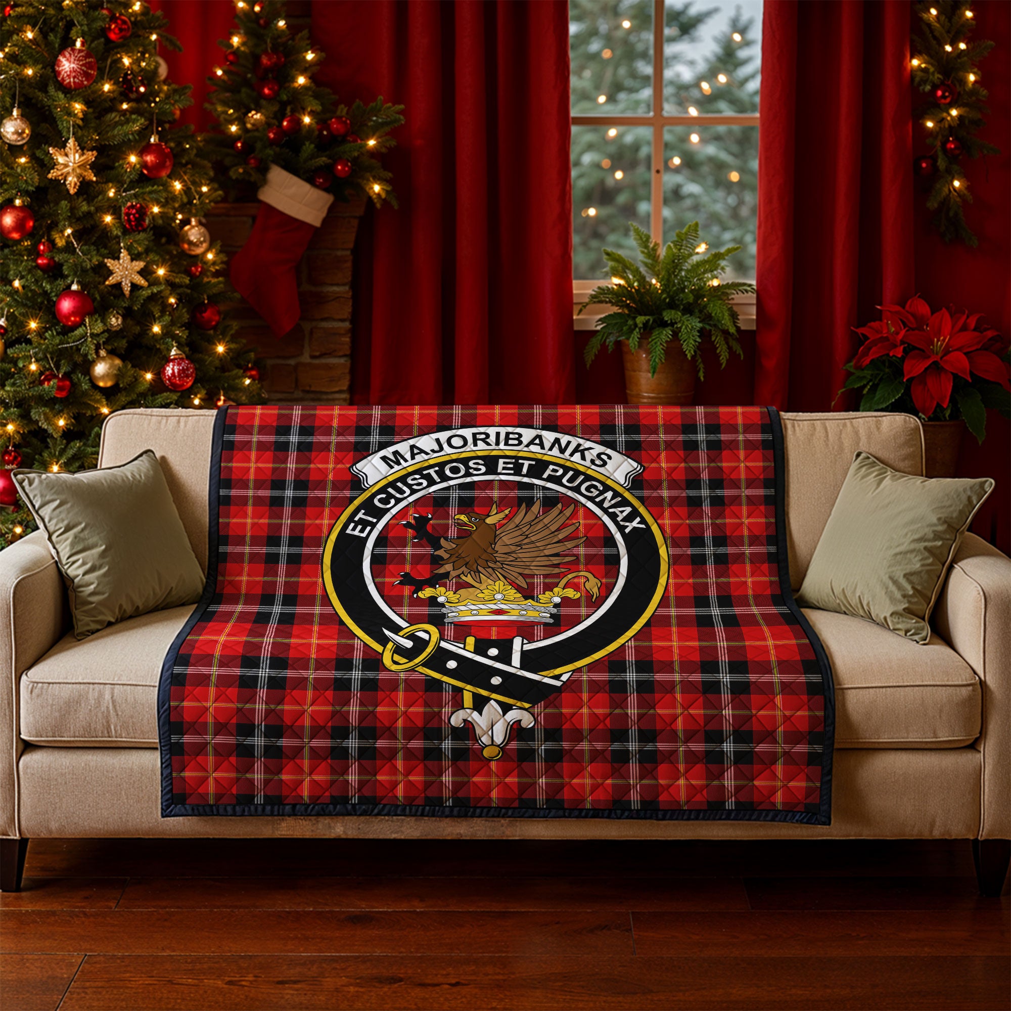 Majoribanks Tartan Crest Quilt