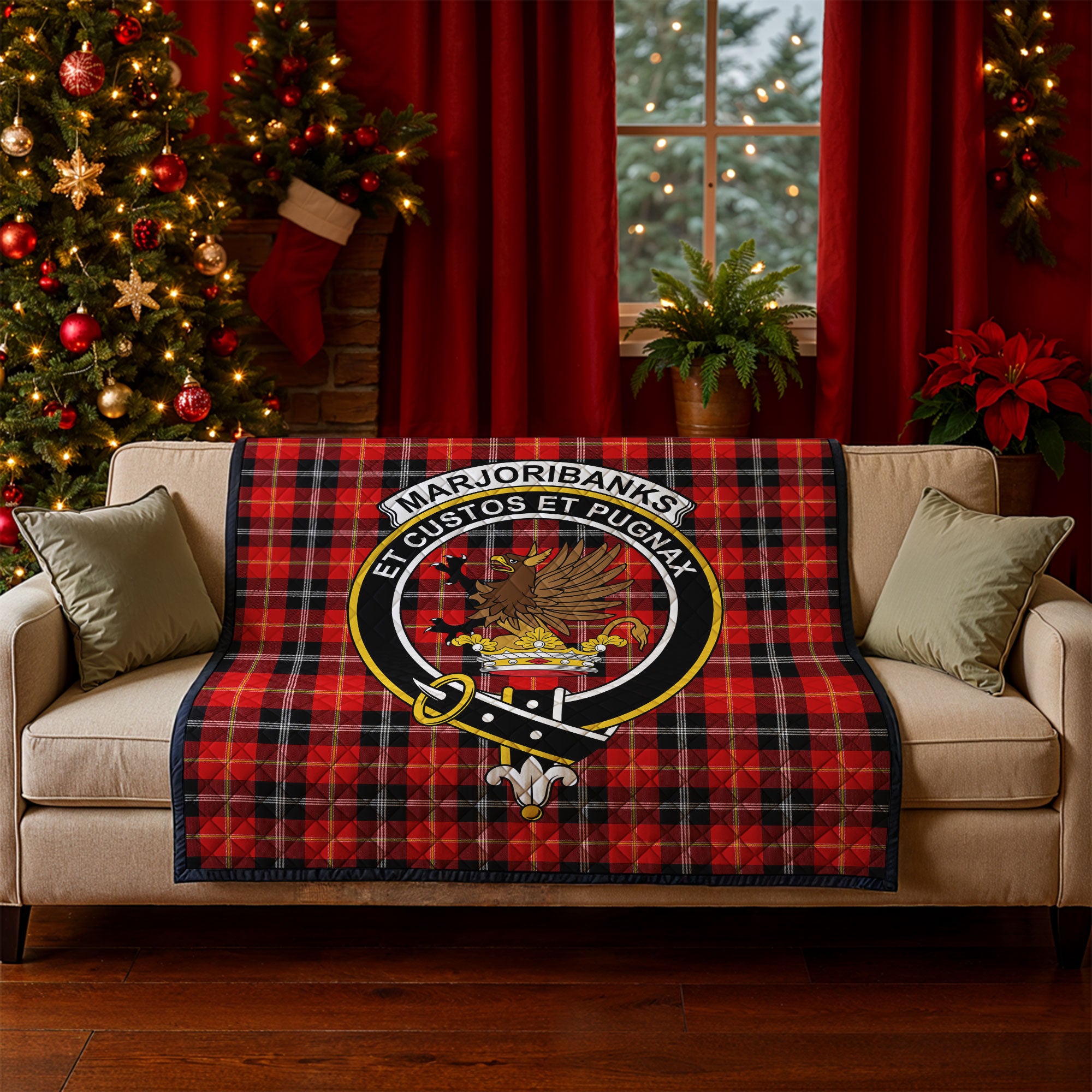 Marjoribanks Tartan Crest Quilt
