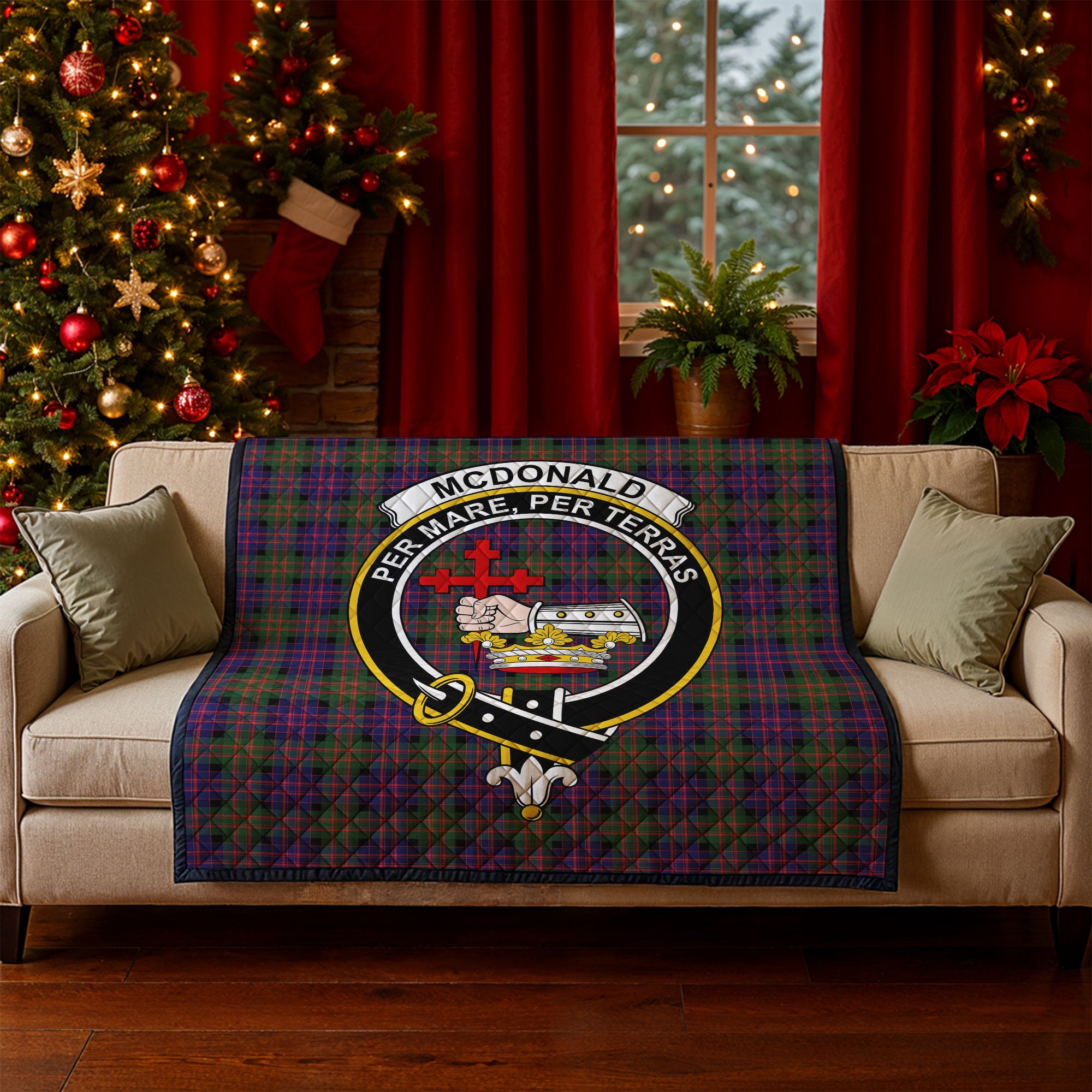 McDonald Modern Tartan Crest Quilt