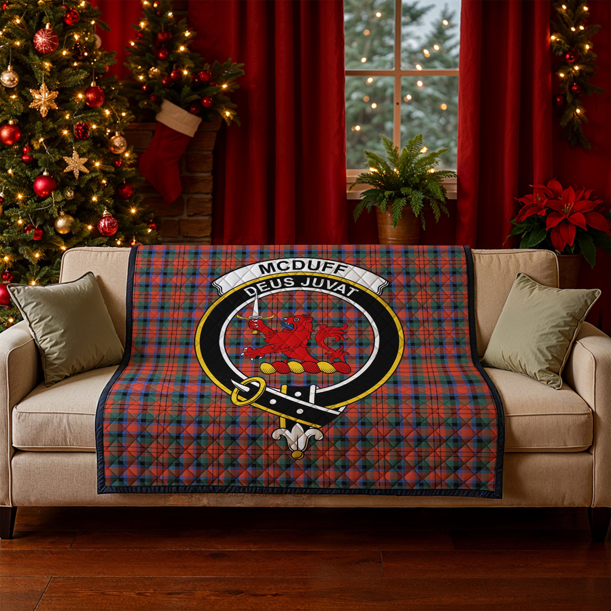 McDuff Ancient Tartan Crest Quilt