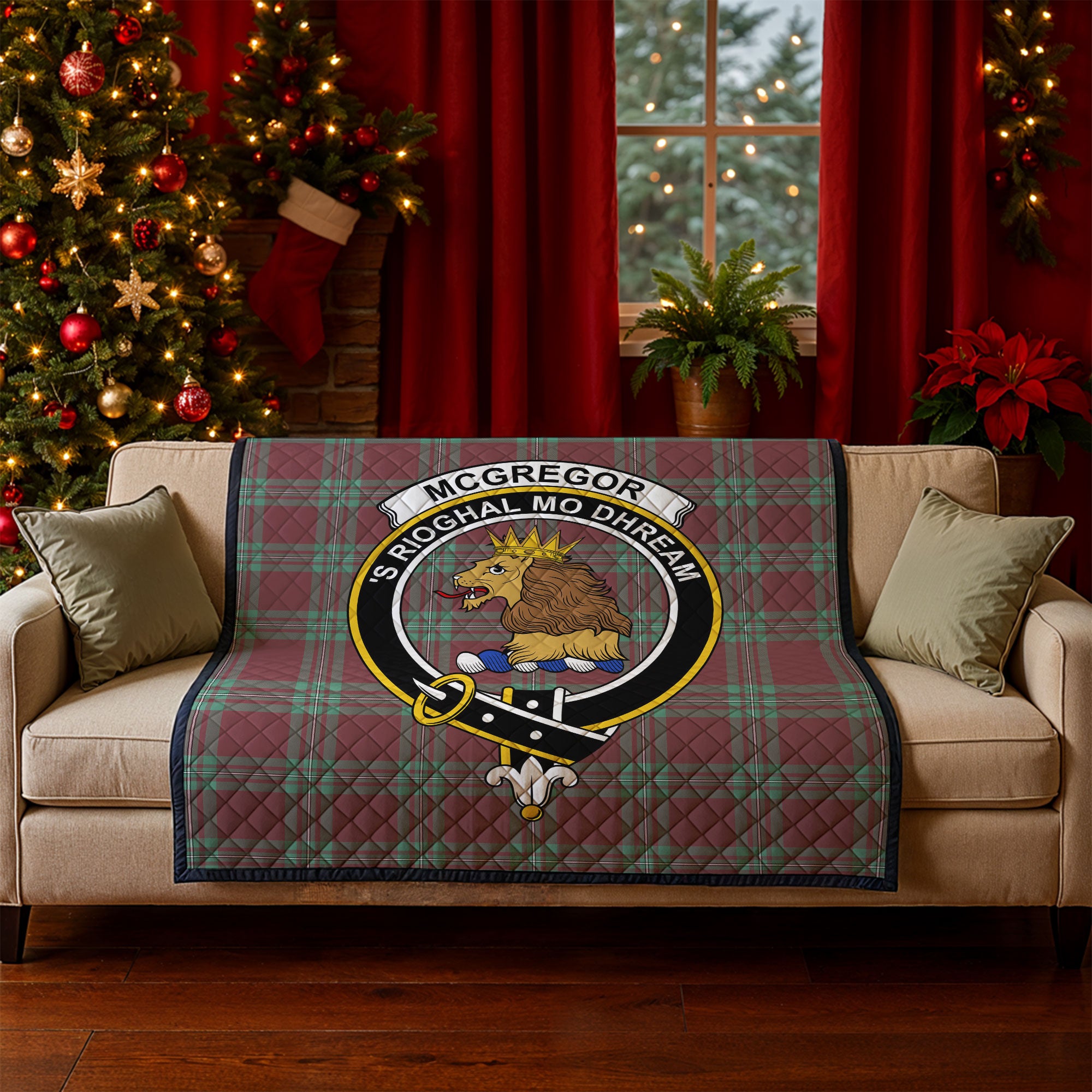 McGregor Hunting Ancient Tartan Crest Quilt