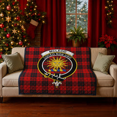 McLeod of Raasay Tartan Crest Quilt