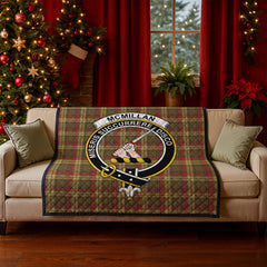 McMillan Old Weathered Tartan Crest Quilt