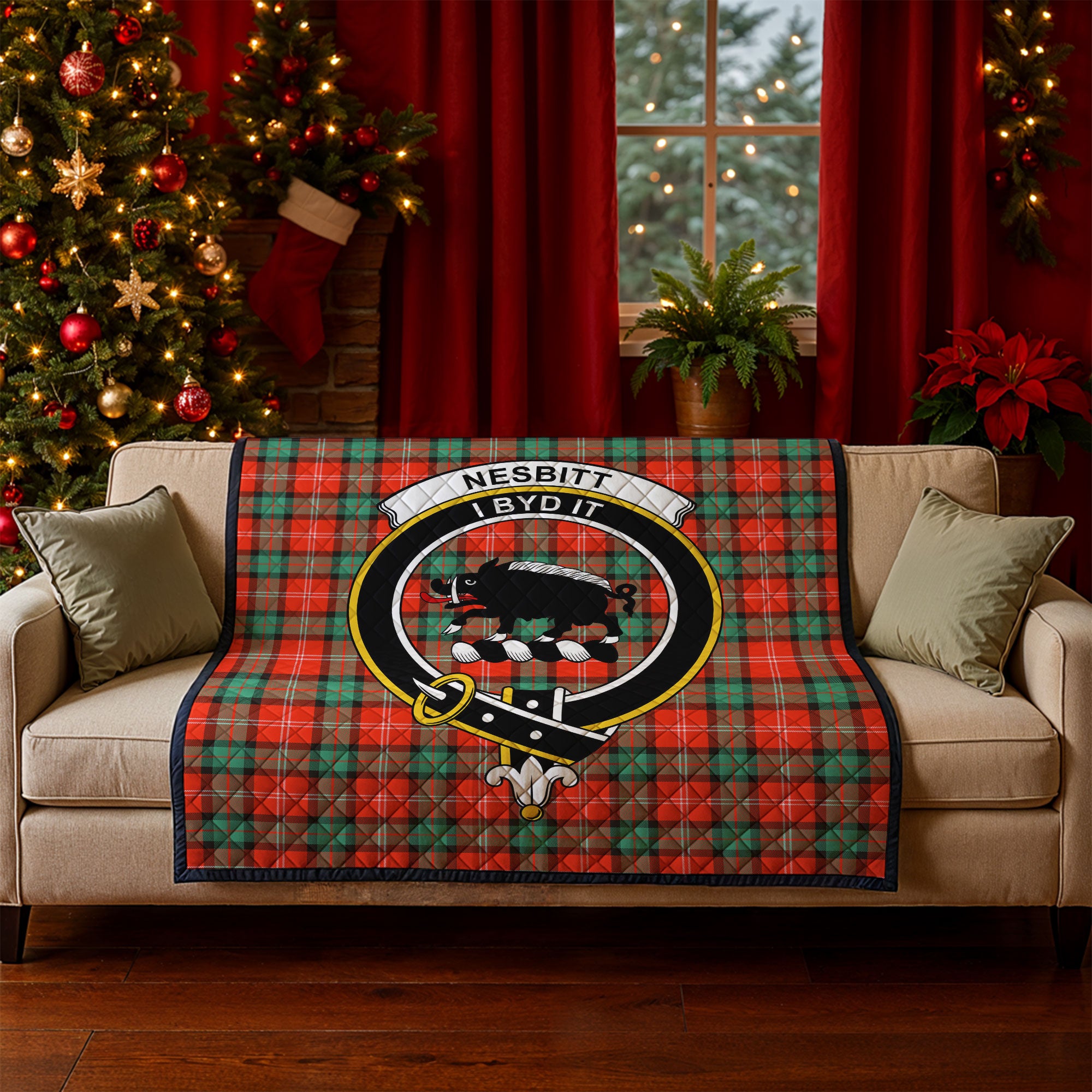 Nesbitt Ancient Tartan Crest Quilt