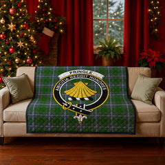 Pringle Tartan Crest Quilt