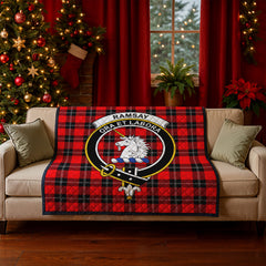 Ramsay Modern Tartan Crest Quilt