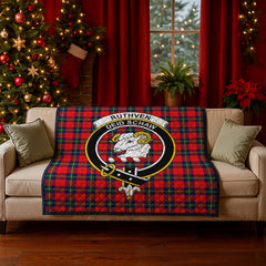 Ruthven Modern Tartan Crest Quilt