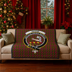 Skene Modern Tartan Crest Quilt