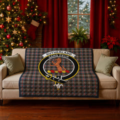 Sutherland Weathered Tartan Crest Quilt