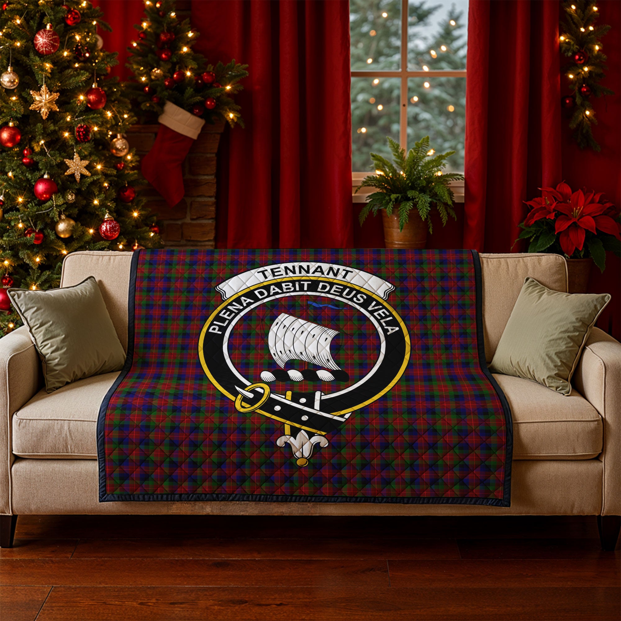 Tennant Tartan Crest Quilt