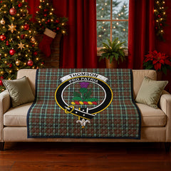 Thomson Hunting Modern Tartan Crest Quilt